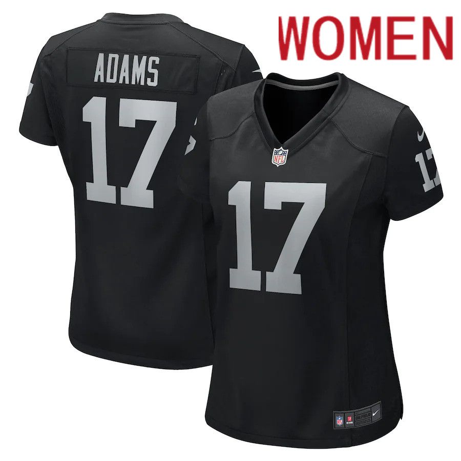 Women Las Vegas Raiders #17 Davante Adams Nike Black Game NFL Jersey